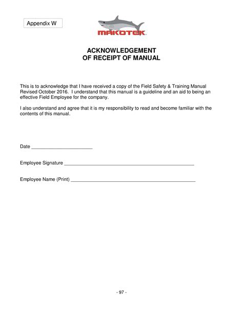 The Benefits of Using A Written Acknowledgement Form